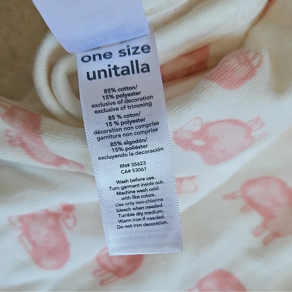 Carter's Just One You Receiving Blanket One Size White/Pink Pig Cotton Blend
